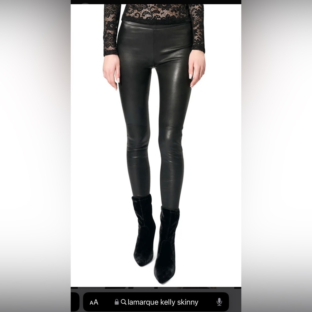 Lamarque stretch leather skinny leggings, style ‘Kelly’